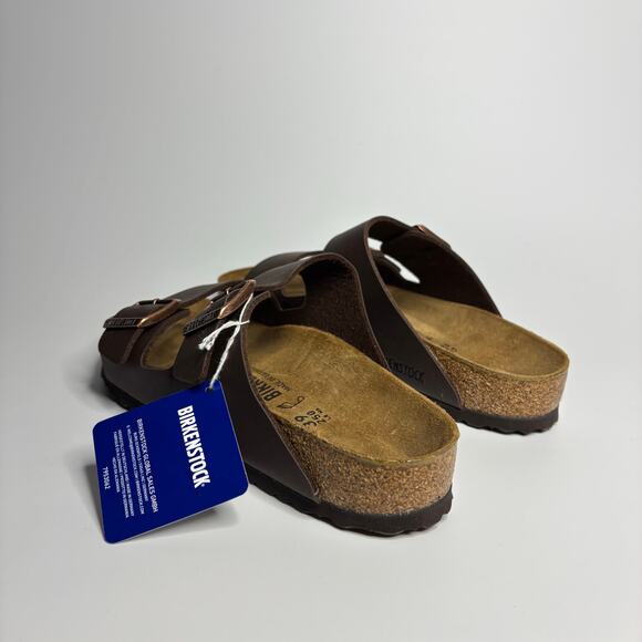Birkenstock Arizona Two Strap Sandals in Dark Brown - Picture 4 of 10
